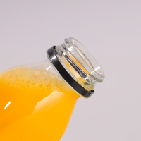 Bouteilles carrées en plastique personnalisables avec logo, 100ml-1500ml, avec bouchon à vis, pour jus, thé au lait, café et autres boissons
