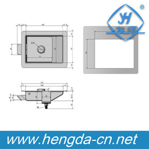 Yh9874 बड़ा काला जस्ता मिश्र धातु जनरेटर लॉक कैबिनेट उपयोग के लिए लॉक सिलेंडर - Product Image 6