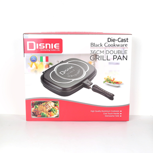 Dessini กระทะย่างสองด้านขนาด36ซม.,กระทะทอดอะลูมิเนียมพับได้ไม่ติดกระทะเหล็กหล่อไฟฟ้าสีทองขนาด36ซม. - Product Image 2