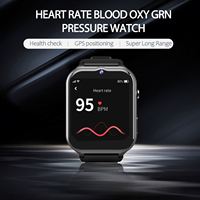 Montre connectée 4G VGK8 pour personnes âgées avec caméra, bracelet de sécurité, détection de chute, surveillance de la fréquence cardiaque, bouton d'appel SOS pour seniors
