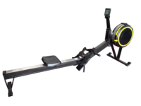 Machine de fitness à domicile pliable avec résistance à l'eau et rameur en bois