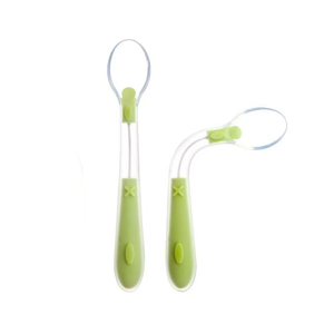 Cucharas de Silicona Orgánica para Alimentación, Material Libre de BPA, <span class=keywords><strong>Cabeza</strong></span> Suave, Juego de Cucharas de Seguridad para Alimentar Bebés, Juego de Cucharas para Comer para Niños - Product Image 1