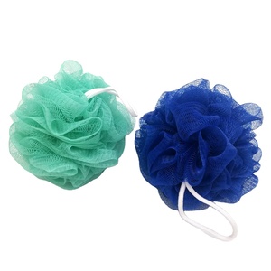2020 populaire Offre Spéciale nouveau produit fleurs <span class=keywords><strong>douche</strong></span> boule <span class=keywords><strong>de</strong></span> bain avec brosse en maille léger 50g luffa pour corps soins <span class=keywords><strong>de</strong></span> la peau PE sac - Product Image 3