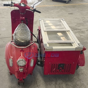 Chariot de restauration électrique à trois roues pour extérieur avec réfrigérateur, chariot de courses mobile, stand de vente ambulant, présentoir à snacks - Product Image 6