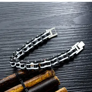HP Europe And America Bracelets Vintage Bicycle Chain Bracelet Stainless Steel Adjustable Bracelet Chain Diy