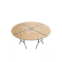 Table d'angle en contreplaqué - 1/4 de cercle pour banquets, mariages, événements - Fabricant de tables pliantes