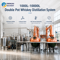 Alambic en cuivre ZJ 1000-20T pour la distillation de whisky single malt, d'alcool et de spiritueux, destiné aux distilleries commerciales