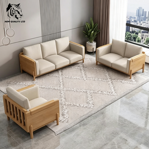 Fábrica ofrece el mejor precio, personaliza, gran stock listo para enviar, sofá moderno, nuevo modelo, muebles de sala de estar, sofá seccional de madera. - Product Image 5