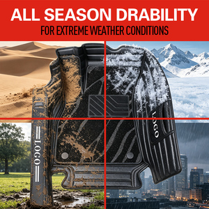 Alfombrillas Personalizadas para Auto 5D de 10MM de Grosor para <span class=keywords><strong>Mazda</strong></span> CX-5 CX-30 <span class=keywords><strong>Mazda</strong></span> 6, de Cuero Impermeable, Juego de <span class=keywords><strong>3</strong></span> Piezas, Protección para Todo Clima, Venta al Por Mayor CN HEB - Product Image 1