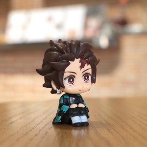 8 Estilos de Figuras de Acción de Anime Sentadas y Agachadas: <span class=keywords><strong>Tanjiro</strong></span> Kamado, Nezuko, Kanae Kocho, Ise Iwai, Modelo de Decoración, Bolsa OPP - Product Image 4