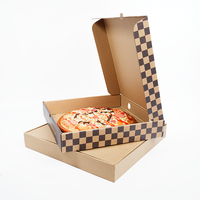 Personalización al por Mayor de Cajas de Pizza de Papel Corrugado Ecológico de Alta Calidad con Logotipos, Diseño Plegable con Relieve