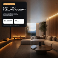 Bande LED intelligente RGB CCT avec driver H1, compatible Apple Home, HomeKit, Zigbee, Thread, Matter, 24V, Ra97, 1800K-12000K, 10M, contrôle par application, éclairage