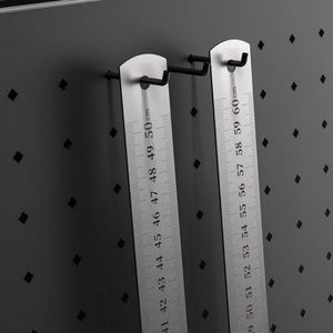 Regla de acero inoxidable Premium Herramienta de medición de grado industrial para geometría escolar de ingeniería de precisión - Product Image 6