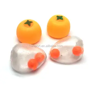 促销tpr splat球挤压球定制的鸡蛋玩具橙色squishy儿童和成人玩具