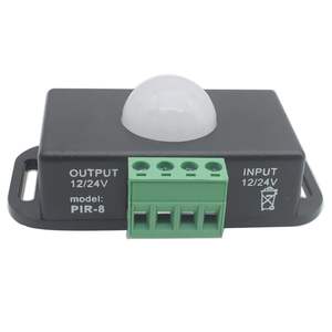 DC 12V 24V PIRモーションセンサーLEDストリップ自動サインコントローラー本体赤外線センシングタイマー機能黒低電圧IC - Product Image 4