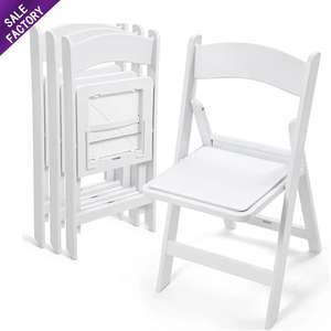 Sillas Plegables de Resina para Eventos, Sillas Wimbledon de Plástico para Exteriores, Muebles Personalizados para Salones de Boda - Product Image 1