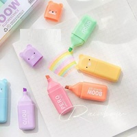 Marcadores Fluorescentes, Marcadores de Colores para Estudiantes, Mini Marcadores de Dibujos Animados, Juego de Marcadores, Resaltadores