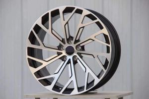 Jantes en alliage d'aluminium forgé sur mesure pour <span class=keywords><strong>Audi</strong></span> <span class=keywords><strong>E</strong></span>-<span class=keywords><strong>Tron</strong></span> GT PCD5x130 2021-2024 18-23 pouces Face usiné<span class=keywords><strong>e</strong></span> Noir 40mm ET 100mm - Product Image 5