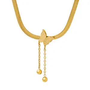 Элегантная и Персонализированная Ювелирная цепочка, подвеска бабочка с кисточками, дизайнерское ожерелье
