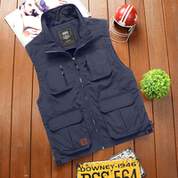 Gilet Cargo Utilitaire pour Hommes Vente en Gros Extérieur Été Travail Photo Pêche Safari Été Gilet de Refroidissement Gilet Cargo Utilitaire pour Hommes