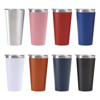 Peakspring 20oz Tumbler Tasse de voyage à double paroi isolée en acier inoxydable avec couvercle Livraison gratuite