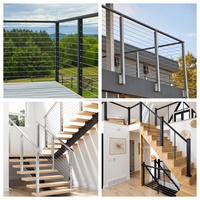YL METAL Nouveau style de balustrade et de main courante en câble métallique, main courante de balcon en acier inoxydable, garde-corps de terrasse, garde-corps en câble