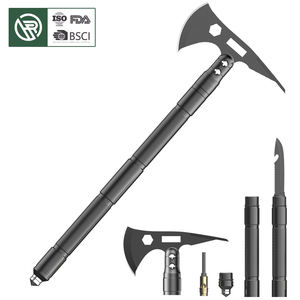 多機能サバイバル戦術ハイキングサバイバルツールハンマー、キャンプ用両面斧付きアウトドアマルチツール - Product Image 1