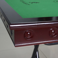 Table de Mahjong Automatique Pliante Moderne 85*85cm avec Pieds en Acier Inoxydable Personnalisable pour Casino, Jeux de Poker et Divertissement