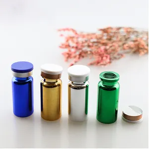 3/ 5/ 10/ 15/ 20/30 ml Paint Silver Blue Gold Glass Bottle Refillable liquid Perfume Essential Oil Bottles containers Vials