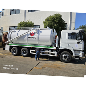 SHACMAN Sinotruck HOWO 6 Wheels Sewer Suction Truck with High Pressure Sewer Jetting 10-15tonne Super vacuum truck - Product Image 3