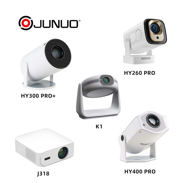 Hot Selling HY300pro+ Full HD Video Portable Projector Android11 720P Wireless 170ANSI Lumens Phone Smart Home Theater Projector