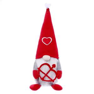 Ornement en peluche en forme de cœur de Cupidon pour la Saint-Valentin, poupée sans visage, Rudolph, gnome, décoration de fenêtre, cadeau décoratif, tendance moderne - Product Image 5
