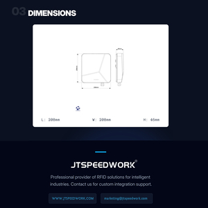 Lecteur RFID industriel JT-8380 Writer Lecteurs fixes UHF Clavier Coût d'entrepôt Antenne OEM intégrée Lecteur RFID - Product Image 5