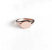 Bague signet ovale en acier inoxydable Inspire pour Chevalier, bague signet personnalisée, bijoux unisexe, cadeau
