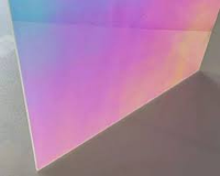 Service de découpe de feuilles acryliques irisées arc-en-ciel 1220x2440, finition holographique, épaisseur 1-40 mm pour la décoration