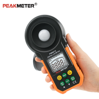 Testeur de Lux Électronique Peakmeter avec Écran LCD 1/2 Bit, Capteur de Lumière Numérique LED, CE ISO, pour Gamme Automatique/Manuelle, Maintien des Données, Garantie 1 An