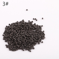 1000/Flasche 3,0mm 8 Farben Silikon gefütterte Perlen Nano Micro Link Ringe für Nano Tip Echthaar verlängerungen