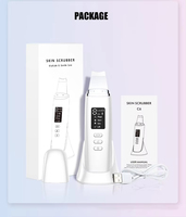 Épuré Fini Mat Design Logo Personnalisé 5en1 Appareil de Nettoyage de Peau Ultrasonique Peeling Exfoliant pour Infusion de Sérum avec Station d'Accueil
