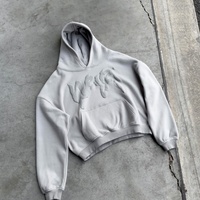 YKH Haute Qualité 330GSM Polaire Tissu Lourd Hoodies Surdimensionné Hommes Hoodies Puff Print Hommes Hoodies & Sweatshirts