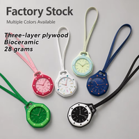 Reloj de Pulsera Mecánico Manual Biocerámico, Movimiento de Engranajes Giratorios, Edición Limitada, de Cuerda Manual, Unisex para Hombre y Mujer