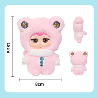 En stock : Breloque de sac 18 cm, Peluche porte-clés Miiloo's Guardian Green Project, Boîte surprise mystère pour enfant