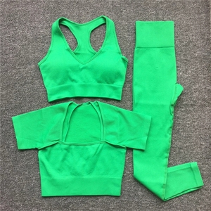 Conjunto de ropa deportiva sin costuras para mujer, conjunto de entrenamiento, Yoga, gimnasio, <span class=keywords><strong>2022</strong></span> - Product Image 3