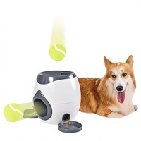 Lanceur de balles interactif transfrontalier pour chien, distributeur de récompenses, machine à balles de tennis, jouet à mâcher en PP