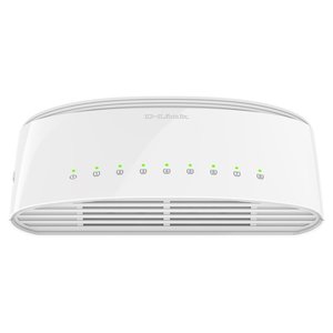 Commutateur réseau Gigabit D-Link 8 ports non géré SOHO blanc - Product Image 1