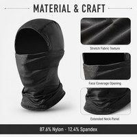 Masque balaclava intégral unisexe avec logo personnalisé pour la conduite de moto, la conduite automobile, les sports et les activités de plein air