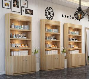 Cửa hàng tùy chỉnh gỗ trắng trưng bày melamine cửa hàng tường kệ mỹ phẩm Nước hoa Giá trưng bày cửa hàng Nước hoa kệ với ánh sáng - Product Image 6