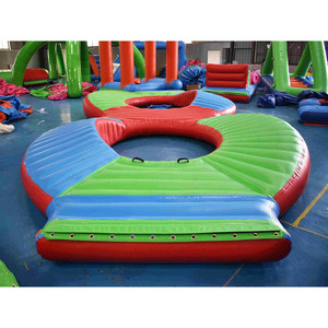 Parcours d'obstacles gonflable flottant commercial de grande taille |   Attraction aquatique à 8 pampilles pour lacs et zones côtières - Product Image 2
