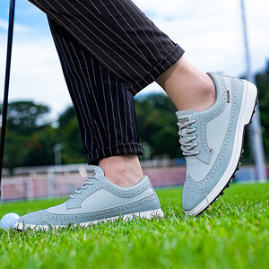 Men's Golf Shoes British Style Casual Sport Lightweight Durable Rubber Outsole Flat Heel Standard Thickness - Product Image 3