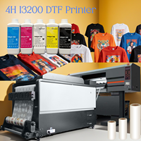 Imprimante DTF Eizoulyn Commerciale pour Films PET, 4 Têtes 9 Couleurs CMYK RGBO, 2 Têtes 20, 22, 24,5 Pouces