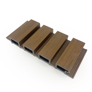 Revestimiento Exterior Decorativo para Jardín, Tablero Acanalado de Madera Compuesta, Panel de Pared de WPC Resistente al Agua, Nueva Tecnología para Exteriores - Product Image 4
